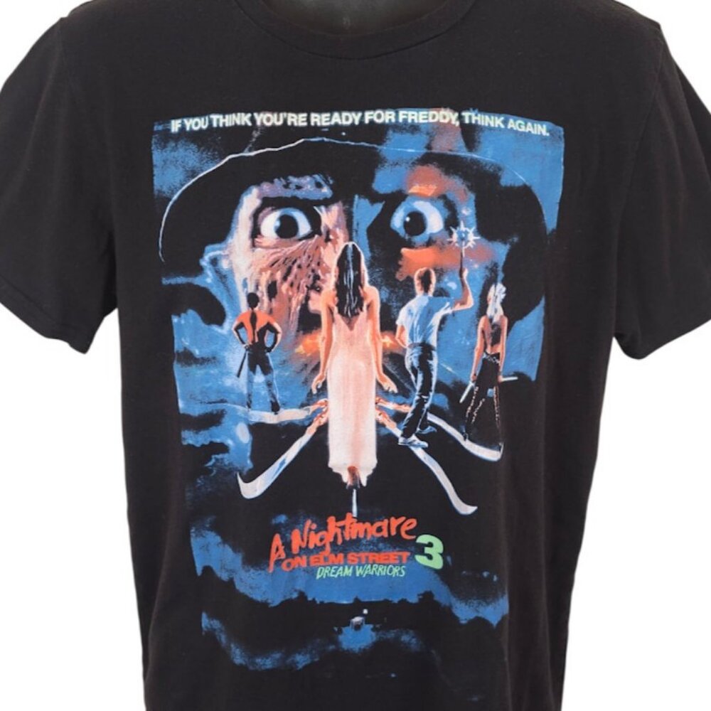 Nightmare On Elm Street 3 T Shirt Mens Size Large Black Dream Warriors Krueger - Picture 1 of 7